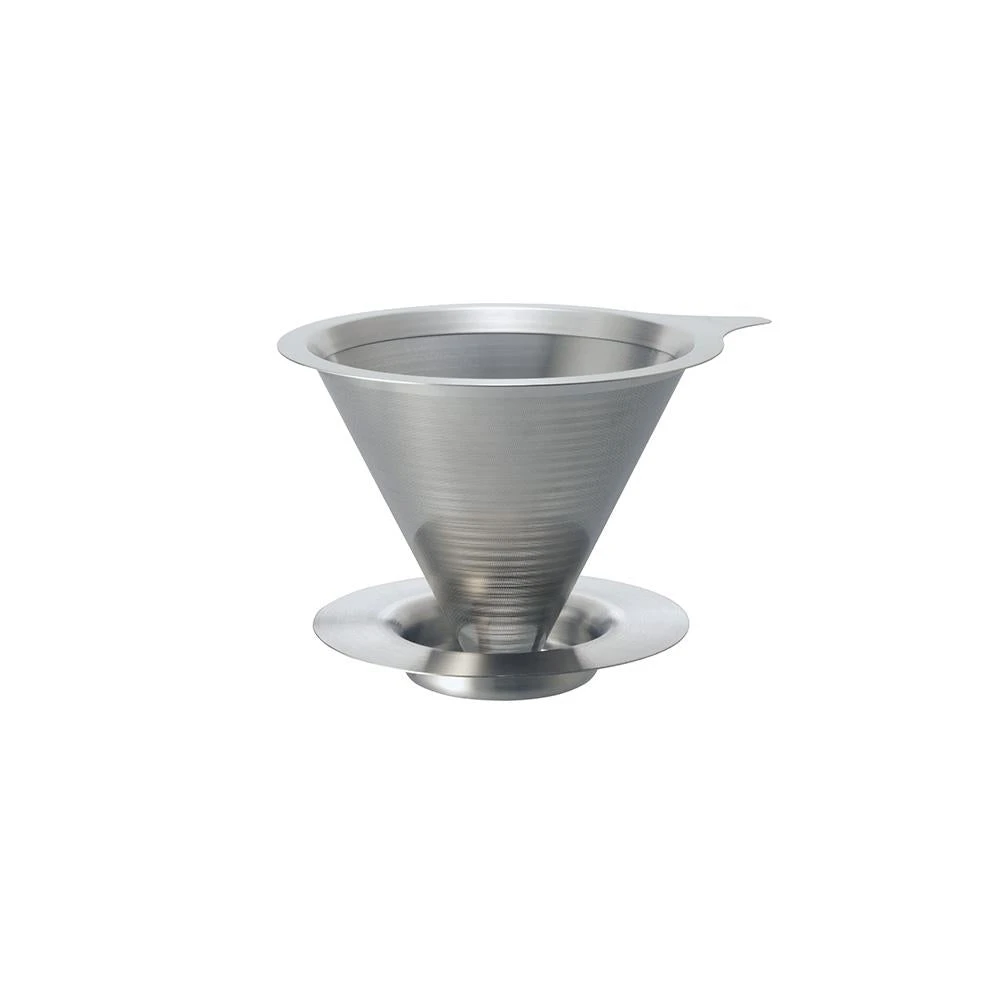 Hario V60 Double Mesh Metal Coffee Dripper - Size 01 3 Hario V60 Double Mesh Metal Coffee Dripper - Size 01