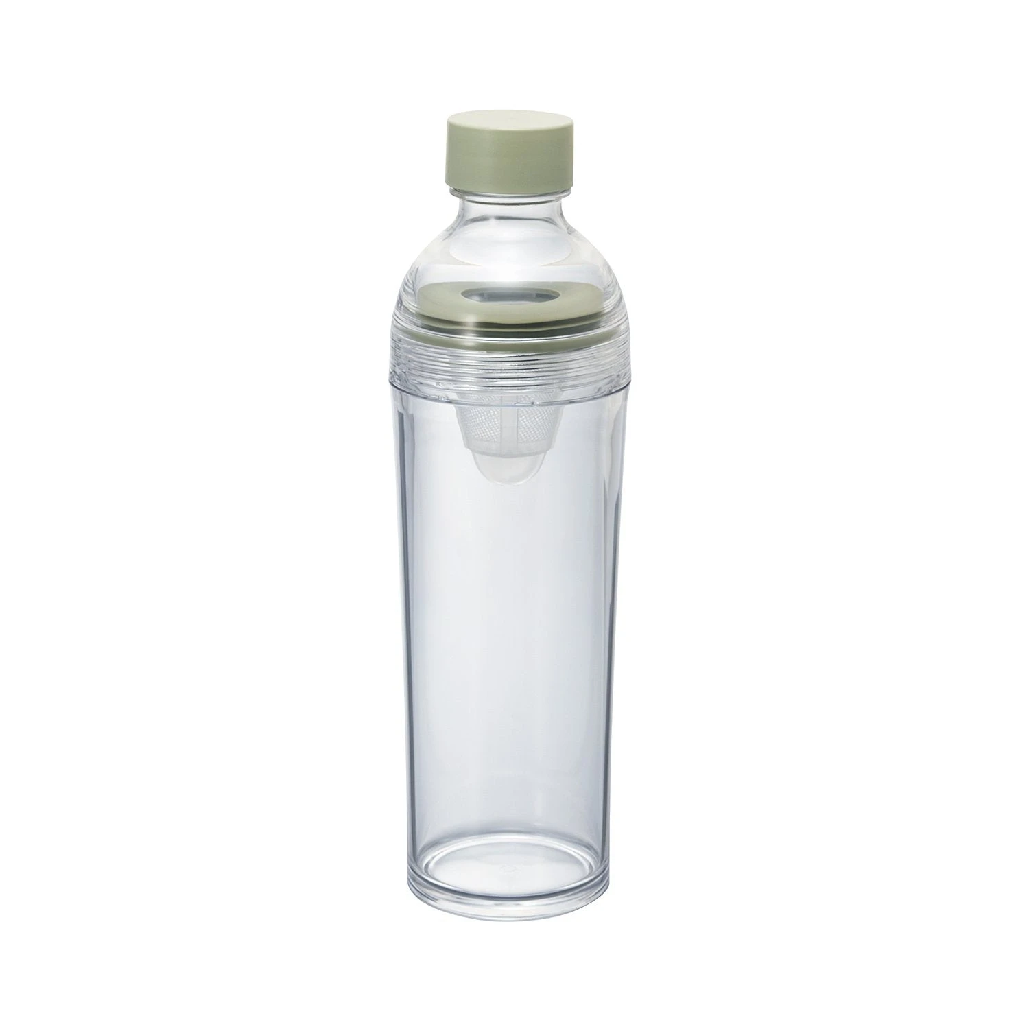 Hario Portable Tea Filter In Bottle 400ml (Smoky Green) 3 Hario Portable Tea Filter In Bottle 400ml (Smoky Green)