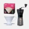 Hario Mini Mill Plus V60 Starter Kit Size 01 (White) -Coffee Equipment Store HAR 20 bundle