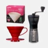 Hario Mini Mill Plus V60 Starter Kit Size 01 (Red)