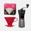 Hario Mini Mill Plus V60 Ceramic Starter Kit Size 02 (Red) -Coffee Equipment Store HAR 24 bundle