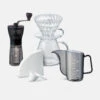 Hario Mini Mill PLUS And Simply Hario V60 Glass Brewing Kit 1 Hario Mini Mill PLUS And Simply Hario V60 Glass Brewing Kit -Coffee Equipment Store HAR 30