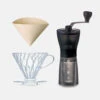 Hario Mini Mill Plus V60 Starter Kit (Clear) 2 Hario Mini Mill Plus V60 Starter Kit (Clear) -Coffee Equipment Store Hario 19 V60 Starter Kit v1