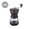 Hario Skerton PLUS Ceramic Mill Hand Coffee Grinder (Bundle Of 6)