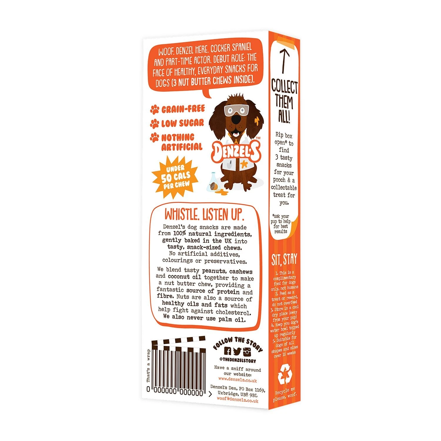 Denzel's Nut Butter Chews For Dogs (10 Packs) 5 Denzel's Nut Butter Chews For Dogs (10 Packs) - Image 3