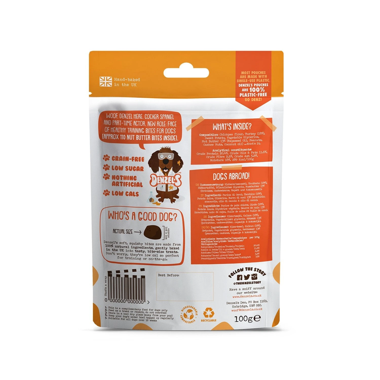 Denzel's Nut Butter Bites For Dogs (10 Packs) 5 Denzel's Nut Butter Bites For Dogs (10 Packs) - Image 3