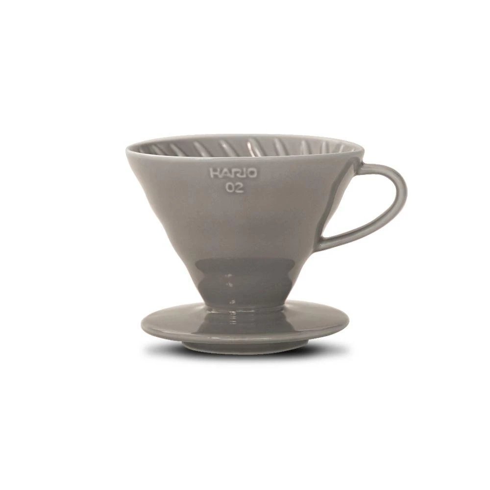 Hario V60 Ceramic Coffee Dripper Grey - Size 02 3 Hario V60 Ceramic Coffee Dripper Grey - Size 02