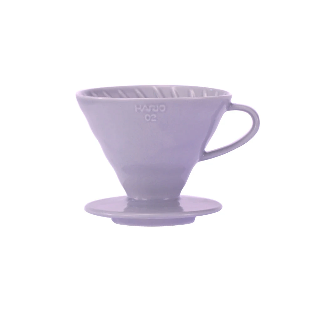 Hario V60 Ceramic Coffee Dripper Purple Heather - Size 02 3 Hario V60 Ceramic Coffee Dripper Purple Heather - Size 02