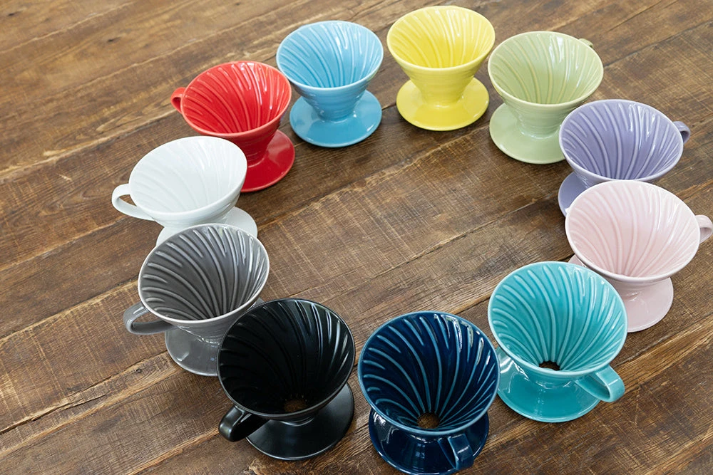 Hario V60 Ceramic Coffee Dripper Purple Heather - Size 02 4 Hario V60 Ceramic Coffee Dripper Purple Heather - Size 02 - Image 2