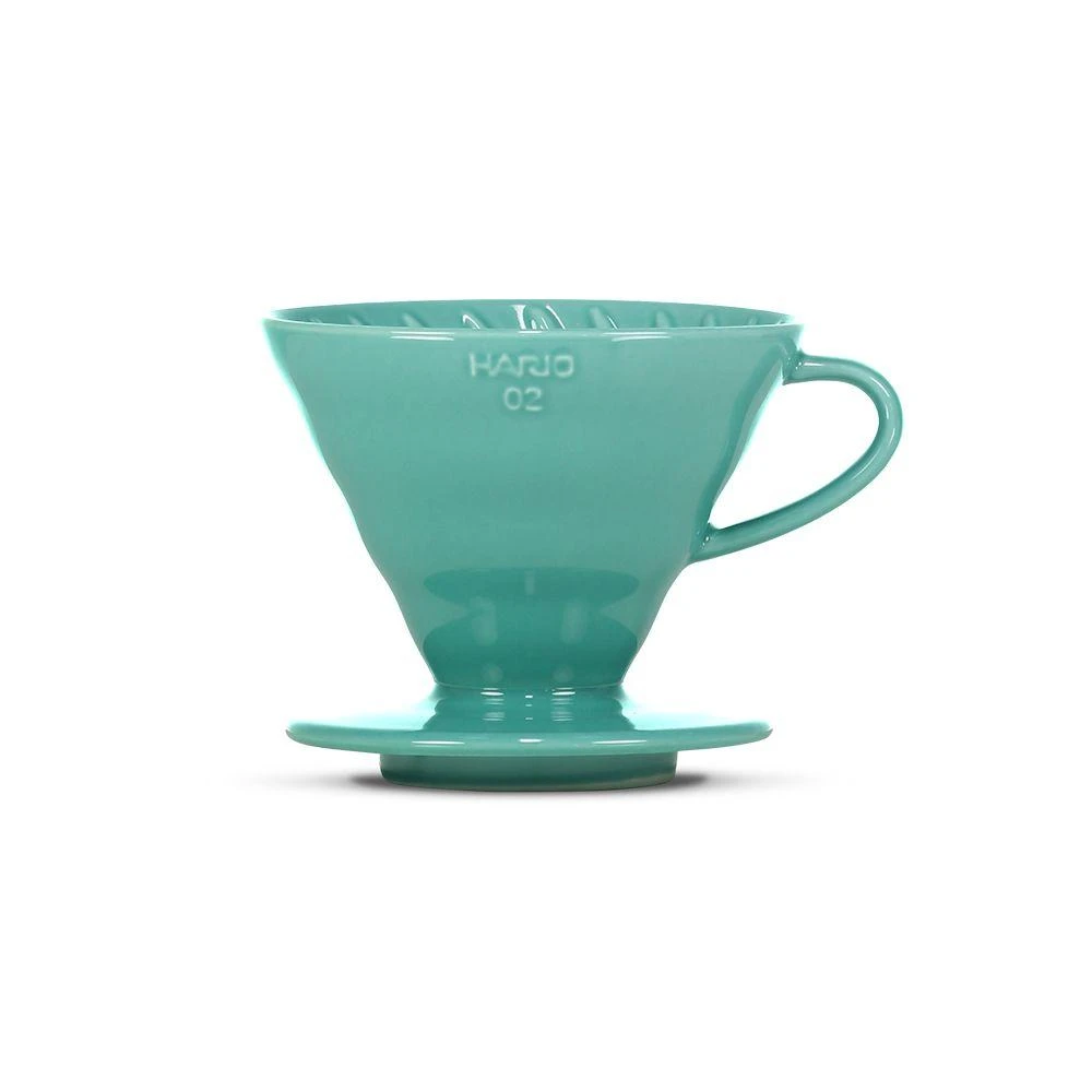 Hario V60 Ceramic Coffee Dripper Turquoise - Size 02 3 Hario V60 Ceramic Coffee Dripper Turquoise - Size 02