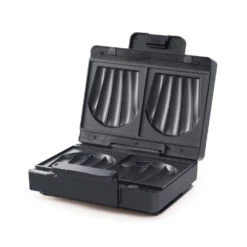 Wilfa Easy Melt Sandwich Toaster (Black) -Coffee Equipment Store toast iron easymelt sam1b 1000 removableplates v1